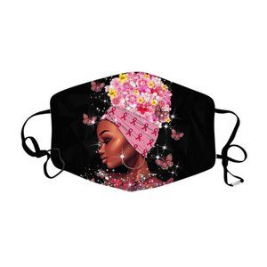 Black Girl Rock (Breast Cancer Awareness) Face Mas